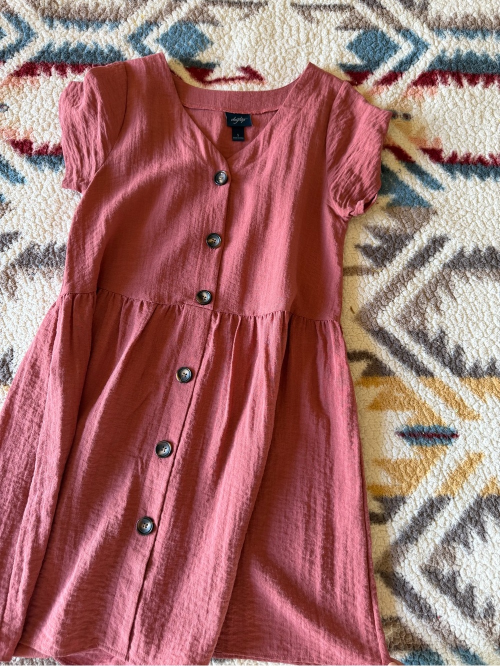 Daytrip Button-Front Mini Dress